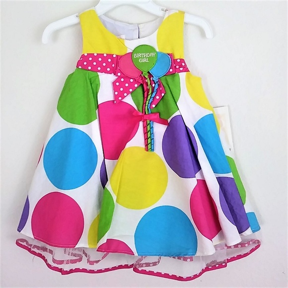 Bonnie Baby Other - Bonnie Baby polka dot birthday dress